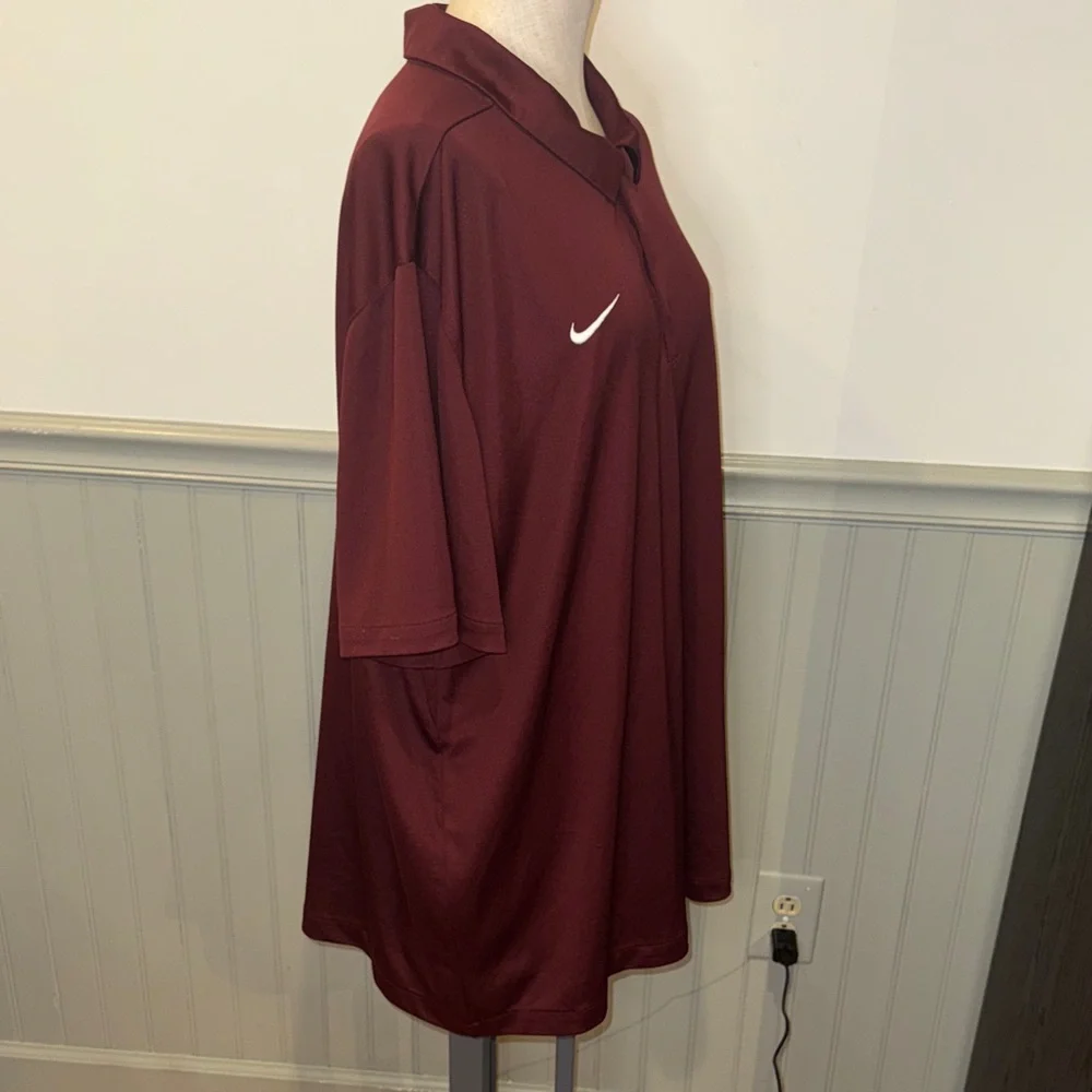 Nike Men's Burgundy Polo‎ Shirt size 3XL